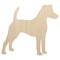 Smooth Fox Terrier Dog Solid Unfinished Wood Shape Piece Cutout for DIY Craft Projects